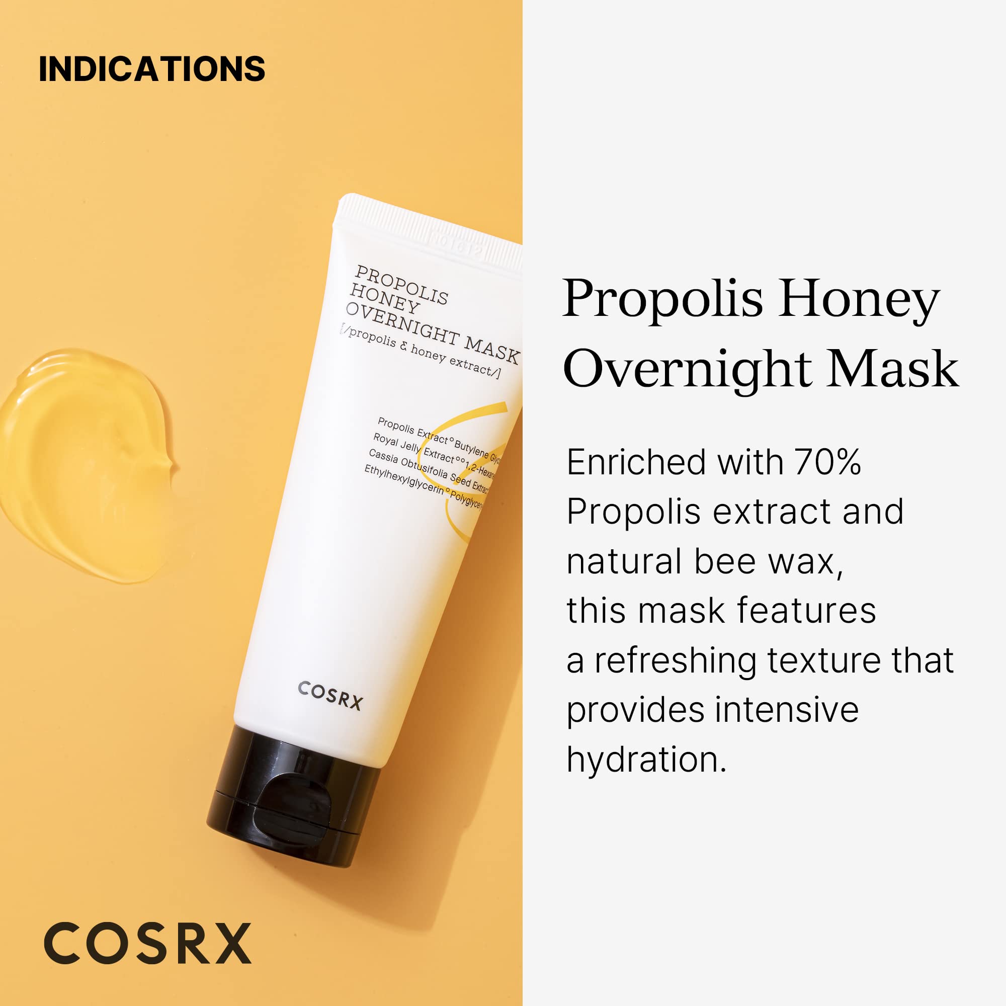 COSRX Propolis Honey Overnight Mask 60ml